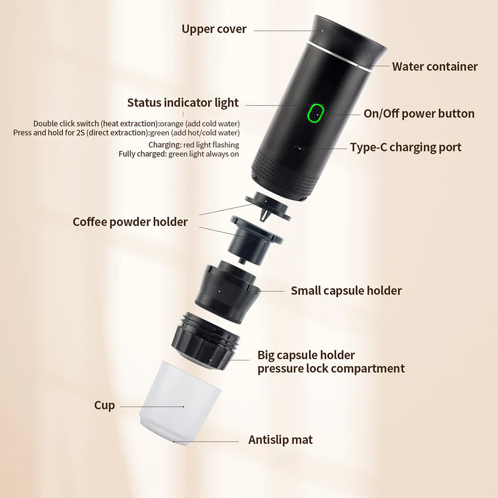3-In-1 Portable Espresso Machine