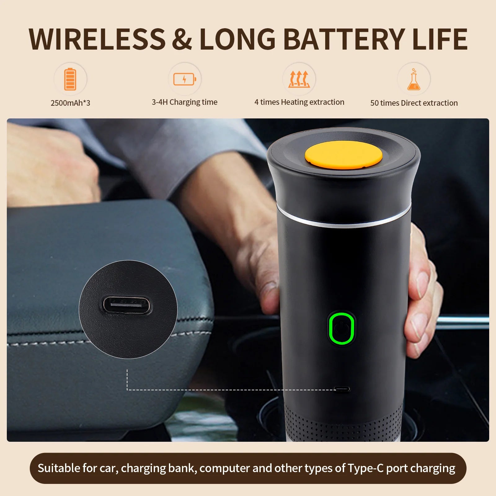 3-In-1 Portable Espresso Machine